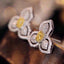 14K GOLD 1.00 CT NATURAL COLOR DIAMOND EARRINGS