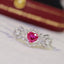 14K GOLD 0.64 CTW NATURAL RUBY & DIAMOND RING
