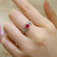 14K GOLD 0.64 CTW NATURAL RUBY & DIAMOND RING