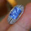 14K GOLD 2.63 CTW NATURAL SAPPHIRE & DIAMOND RING