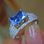 14K GOLD 2.63 CTW NATURAL SAPPHIRE & DIAMOND RING