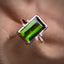 14K GOLD 3.82 CTW NATURAL TOURMALINE & DIAMOND RING