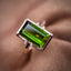 14K GOLD 3.82 CTW NATURAL TOURMALINE & DIAMOND RING