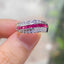 14K GOLD 0.73 CT NATURAL RUBY & DIAMOND RING