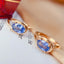 14K GOLD 1.30 CT NATURAL SAPPHIRE EARRINGS