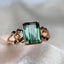 14K GOLD 2.05 CT NATURAL TOURMALINE & DIAMOND RING