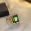 14K GOLD 4.25 CT NATURAL TOURMALINE & DIAMOND RING