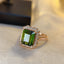 14K GOLD 4.25 CT NATURAL TOURMALINE & DIAMOND RING