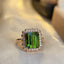 14K GOLD 4.25 CT NATURAL TOURMALINE & DIAMOND RING