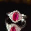 14K GOLD 1.50 CTW NATURAL RUBY & DIAMOND RING