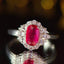 14K GOLD 1.50 CTW NATURAL RUBY & DIAMOND RING