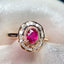14K GOLD 0.58 CT NATURAL RUBY & DIAMOND RING