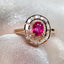 14K GOLD 0.58 CT NATURAL RUBY & DIAMOND RING