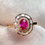 14K GOLD 0.58 CT NATURAL RUBY & DIAMOND RING