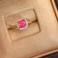 14K GOLD 3.5 CTW NATURAL SPINEL & DIAMOND RING