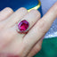 14K GOLD 5.55 CT NATURAL TOURMALINE & DIAMOND RING