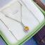 14K GOLD 0.60 CTW NATURAL SAPPHIRE & DIAMOND NECKLACE