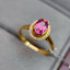 14K GOLD 0.85 CT NATURAL TOURMALINE & DIAMOND RING