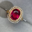 14K GOLD 3.5 CT NATURAL TOURMALINE & DIAMOND RING