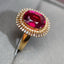 14K GOLD 3.5 CT NATURAL TOURMALINE & DIAMOND RING