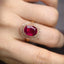 14K GOLD 3.5 CT NATURAL TOURMALINE & DIAMOND RING