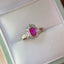 14K GOLD 0.65 CT NATURAL RUBY & DIAMOND RING
