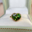 14K GOLD 5.20 CT NATURAL TOURMALINE & DIAMOND RING