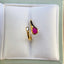 14K GOLD 0.65 CT NATURAL RUBY & DIAMOND RING
