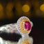 14K GOLD 1.06 CTW NATURAL RUBY & DIAMOND RING