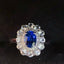14K GOLD 0.8 CT NATURAL SAPPHIRE & DIAMOND & SAPPHIRE RING/PENDANT( WITHOUT CHAIN )