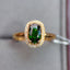 14K GOLD 1.24 CTW NATURAL TOURMALINE & DIAMOND RING