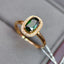 14K GOLD 1.24 CTW NATURAL TOURMALINE & DIAMOND RING