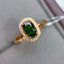 14K GOLD 1.24 CTW NATURAL TOURMALINE & DIAMOND RING