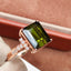 14K GOLD 4.2 CT NATURAL TOURMALINE & DIAMOND RING