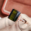 14K GOLD 4.2 CT NATURAL TOURMALINE & DIAMOND RING
