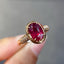 14K GOLD 1.66 CT NATURAL TOURMALINE & DIAMOND RING