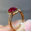 14K GOLD 1.66 CT NATURAL TOURMALINE & DIAMOND RING