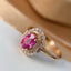 14K GOLD 1.20 CT NATURAL RUBY & DIAMOND & SAPPHIRE RING