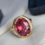 14K GOLD 5.20 CT NATURAL TOURMALINE & DIAMOND RING