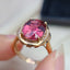 14K GOLD 5.20 CT NATURAL TOURMALINE & DIAMOND RING