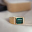 14K GOLD 2.55 CT NATURAL TOURMALINE & DIAMOND & MEN¡¯S RING