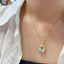 14K GOLD 8.35 CT NATURAL AQUAMARINE & SAPPHIRE PENDANT( WITHOUT CHAIN )