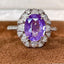 14K GOLD 2.58 CT NATURAL SAPPHIRE & DIAMOND RING