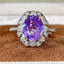 14K GOLD 2.58 CT NATURAL SAPPHIRE & DIAMOND RING
