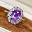 14K GOLD 2.58 CT NATURAL SAPPHIRE & DIAMOND RING