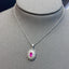 14K GOLD 0.55 CT NATURAL RUBY & SAPPHIRE PENDANT( WITHOUT CHAIN )