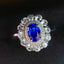 14K GOLD 1.08 CT NATURAL SAPPHIRE & DIAMOND & SAPPHIRE RING/PENDANT( WITHOUT CHAIN )
