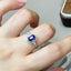 14K GOLD 1.14 CT NATURAL SAPPHIRE & DIAMOND RING