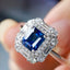 14K GOLD 1.53 CTW NATURAL SAPPHIRE & DIAMOND RING
