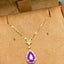 14K GOLD 1.90 CTW NATURAL SAPPHIRE & DIAMOND NECKLACE